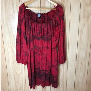 Live & Let Live Floral Long Sleeve Dress 1X